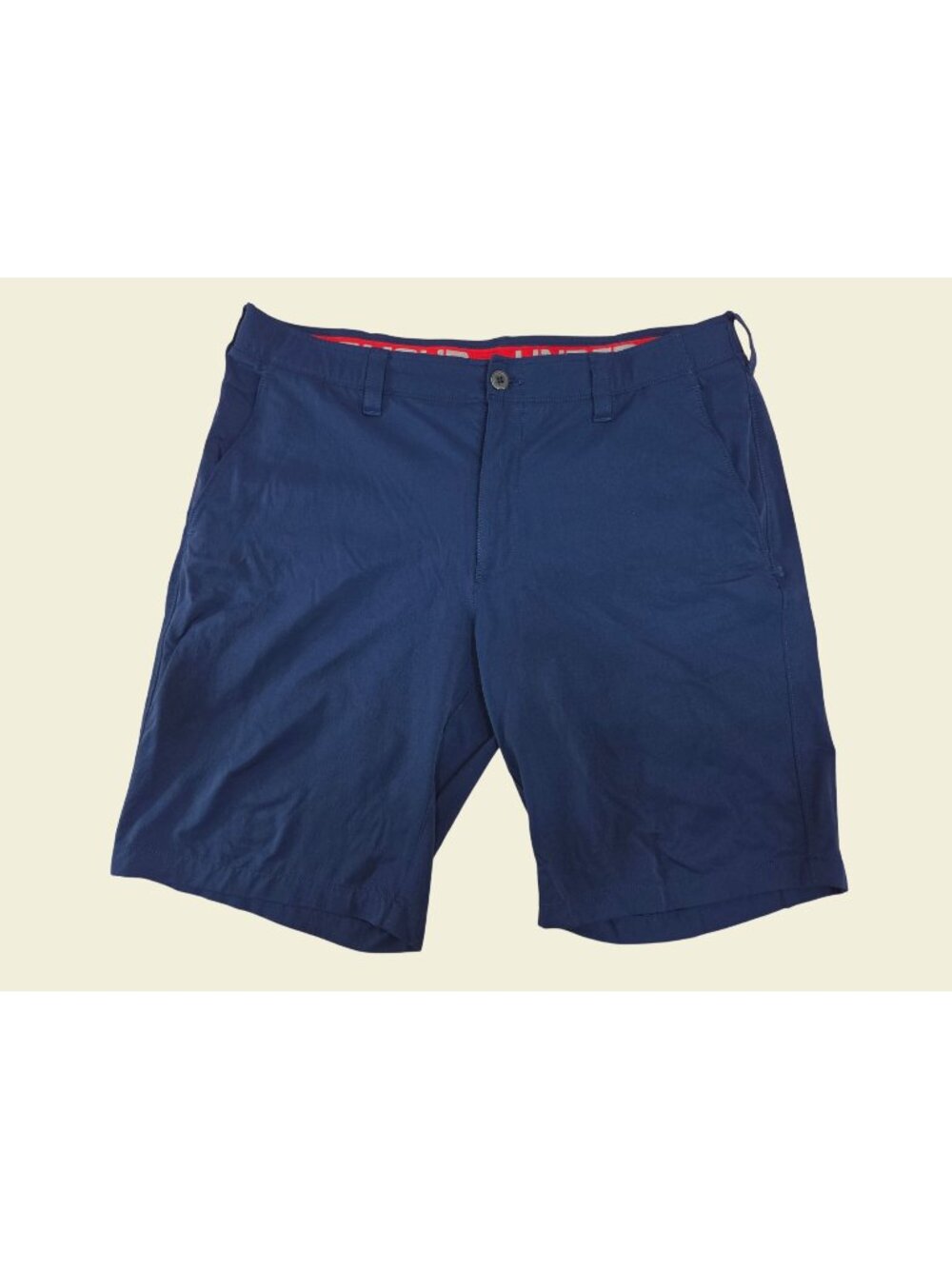 Under Armour Mens Navy Blue Loose Fit Shorts 40 Lightweight Casual Wear